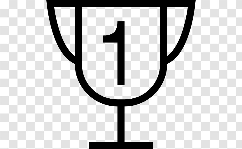 Trophy Prize Award Medal - Black And White - Primer Lugar Transparent PNG