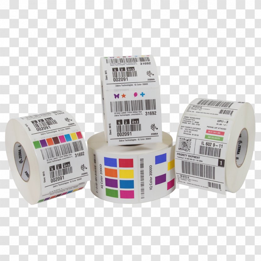 Paper Label Barcode Zebra Technologies Printer - Office Supplies - Colorful Holi Transparent PNG