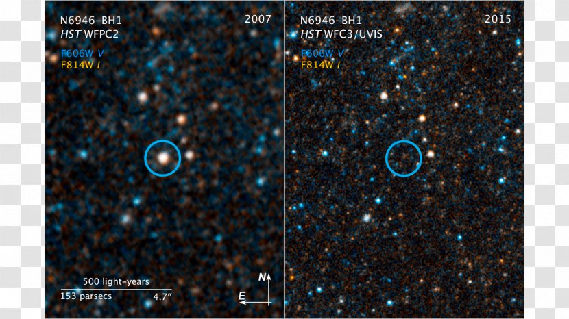 N6946-BH1 Black Hole Hubble Space Telescope Light Supernova - Sky Transparent PNG