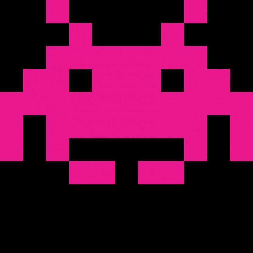 Space Invaders Breakout Video Game Clip Art - Rectangle - 8 BIT Transparent PNG