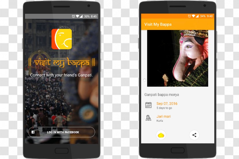 Smartphone Feature Phone Ganesha Multimedia Brand - Display Advertising - Ganpati Bappa Morya Transparent PNG