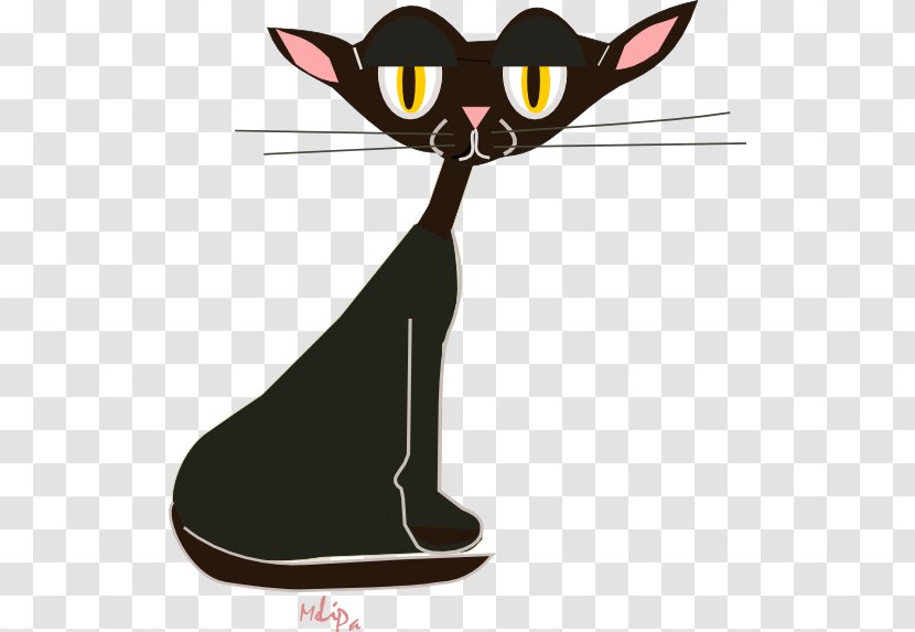 Whiskers Kitten Black Cat Domestic Short-haired Clip Art Transparent PNG