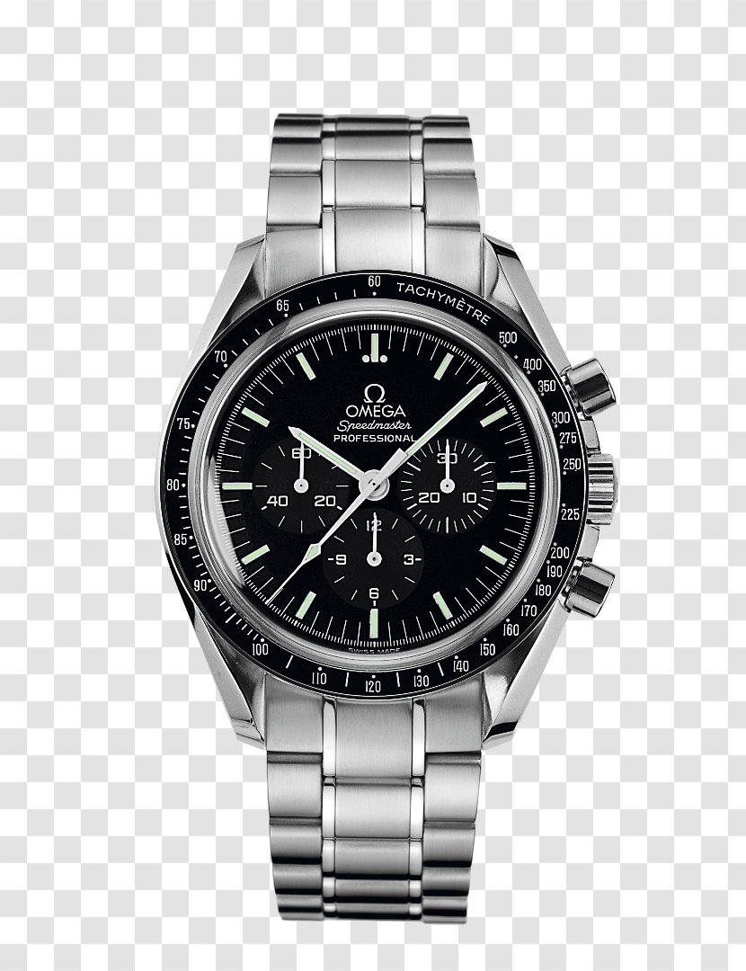 OMEGA Speedmaster Moonwatch Professional Chronograph Co-Axial Omega SA Coaxial Escapement - Watch Strap - 5 00 Transparent PNG