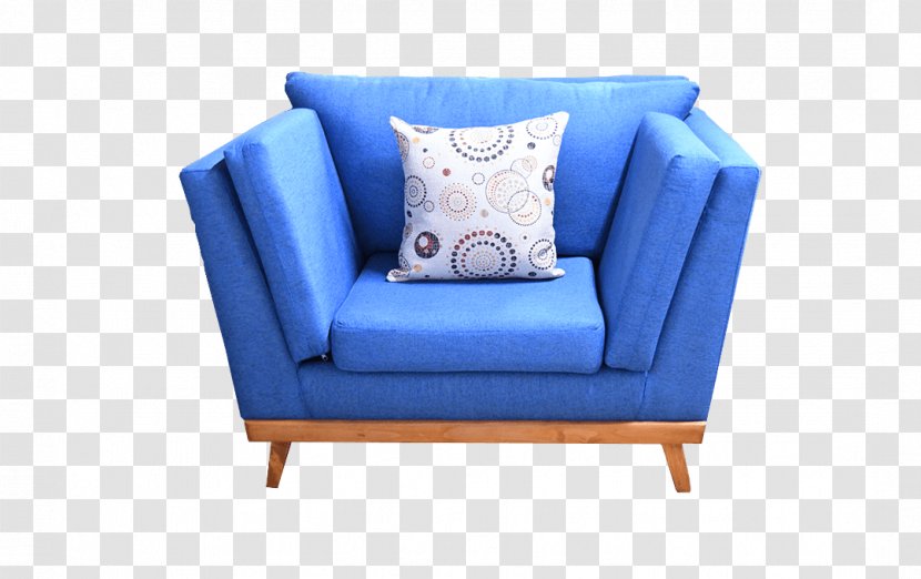 Sofa Bed Loveseat Couch Room - Cobalt Blue Transparent PNG