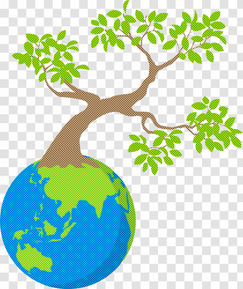 Earth Tree Go Green Transparent PNG