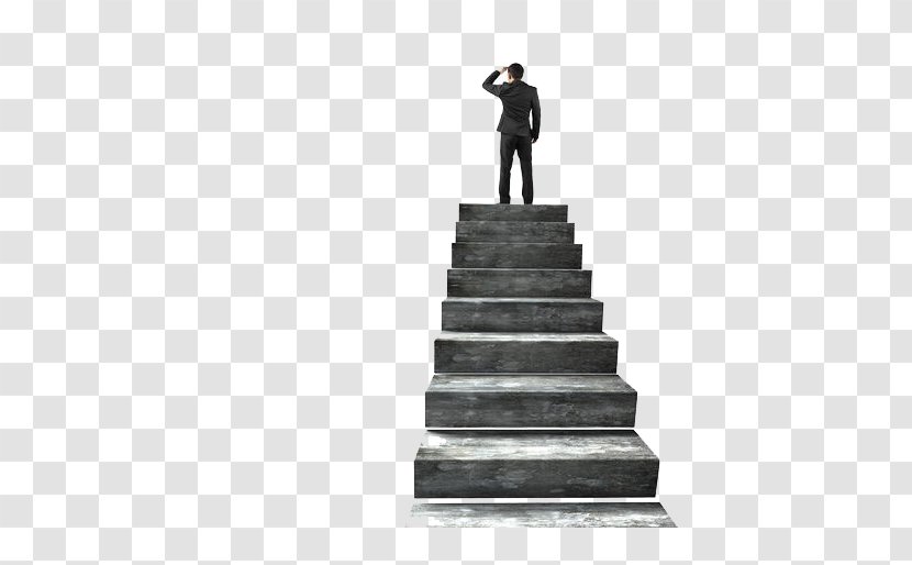 Stairs Stock Photography Concrete - Shutterstock - The Man Standing On Transparent PNG