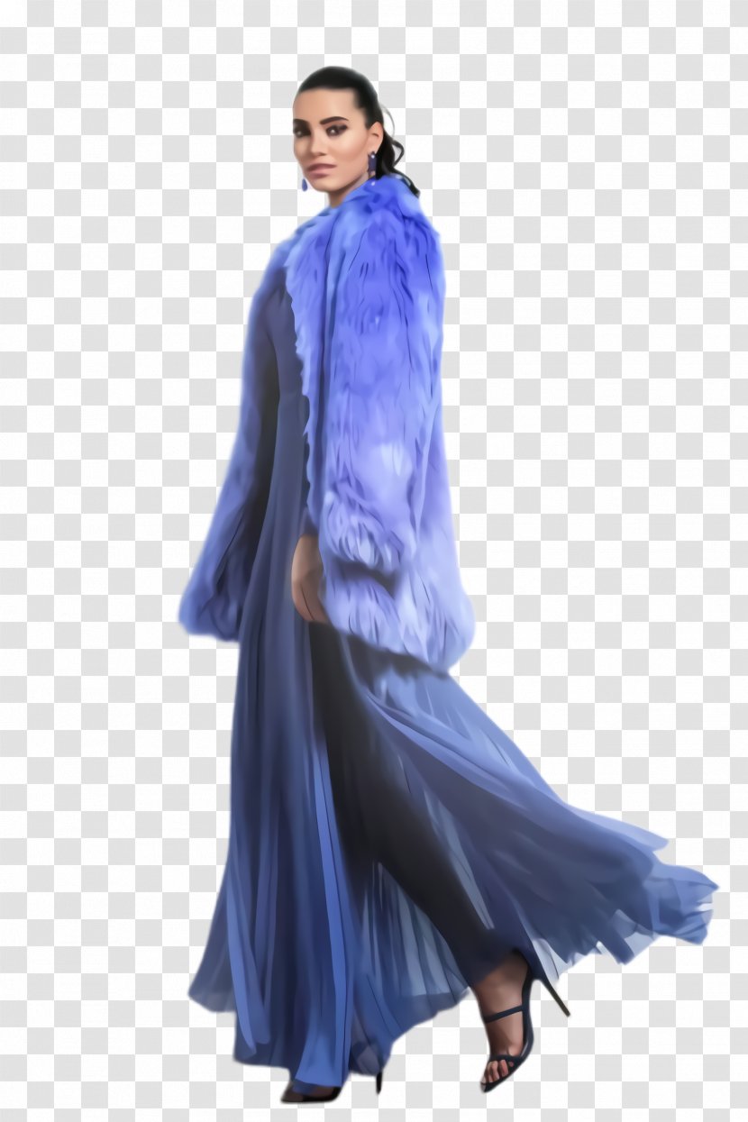 Blue Clothing Purple Cobalt Formal Wear - Silk Dress Transparent PNG