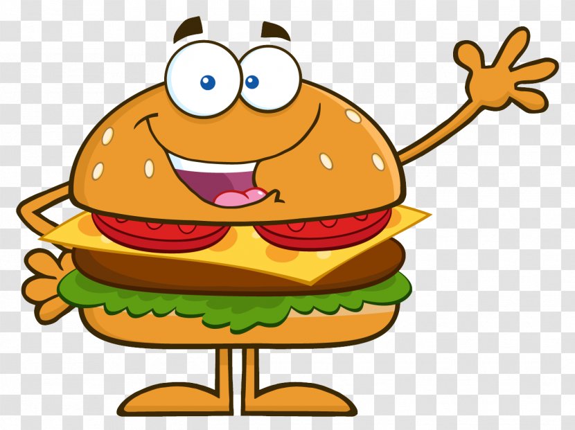 Hamburger Cheeseburger Cartoon Royalty-free - Burguer Transparent PNG