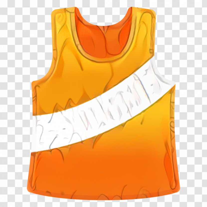 Orange Background - Vest - Neck Transparent PNG