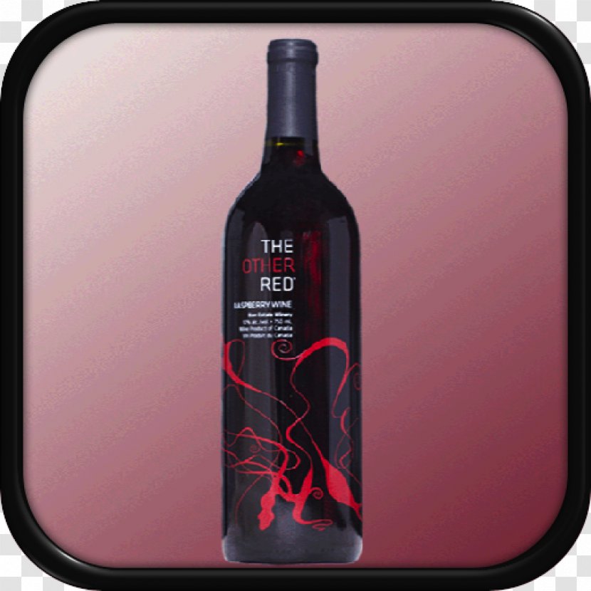 Red Wine Glass Bottle Liqueur - Logo Transparent PNG