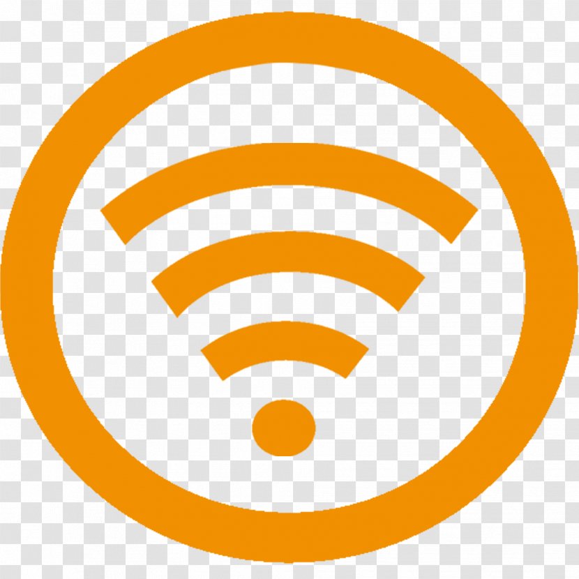 Wifi - Wireless Lan - Orange Transparent PNG