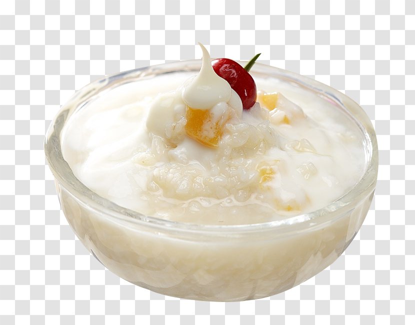 Ice Cream Jiuniang Yogurt Rice Wine Milk - Cr%c3%a8me Fra%c3%aeche - Fermented Glutinous Dessert Transparent PNG