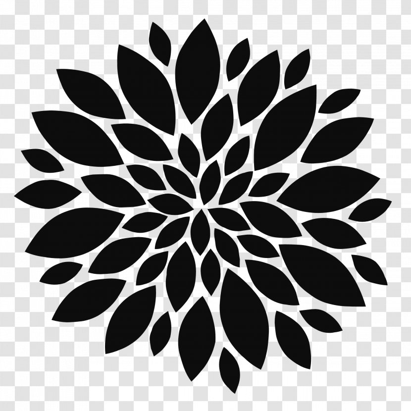 Clip Art Vector Graphics Flower Illustration Silhouette - Black Transparent PNG