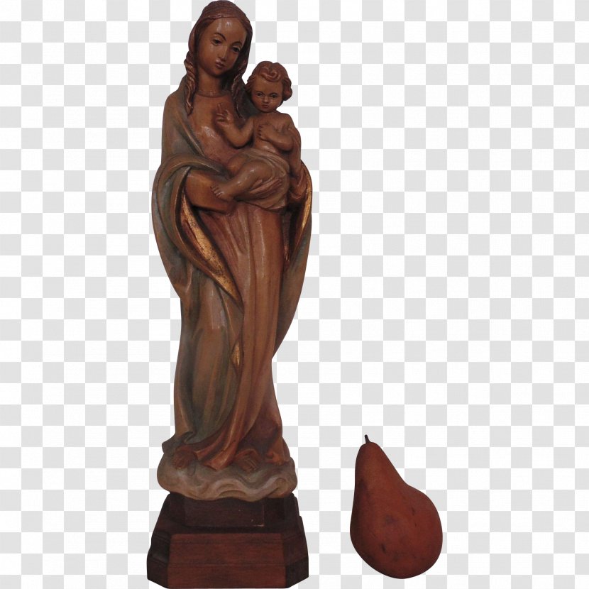 Figurine Bronze Sculpture Wood Carving Statue Virgin Mary (Intro) Transparent PNG
