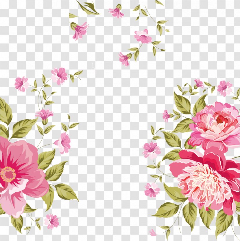 Rose Background Material Sea - Flowering Plant Transparent PNG