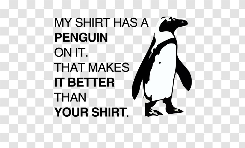 Original Penguin T-shirt Bird - Organism Transparent PNG