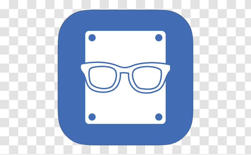 Blue Sunglasses Area Icon - MetroUI Apps Speccy Transparent PNG