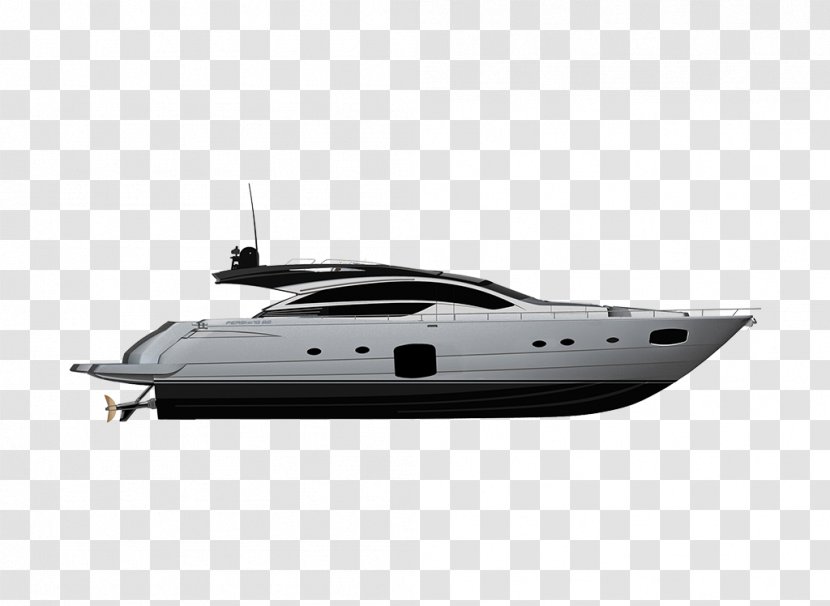 Luxury Yacht Motor Boats Flying Bridge - Vehicle - Boat Anchor Chain Table Transparent PNG