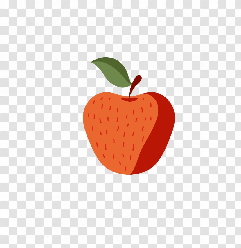 Strawberry Apple Fruit - Superfood - Hand-painted Big Transparent PNG