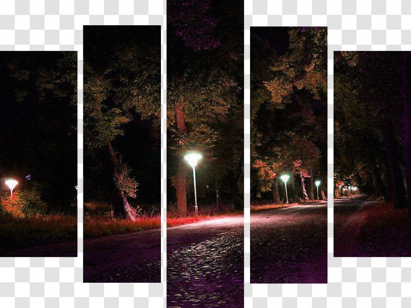 Painting Canvas Rectangle Mural Abstraction - Street Light Transparent PNG