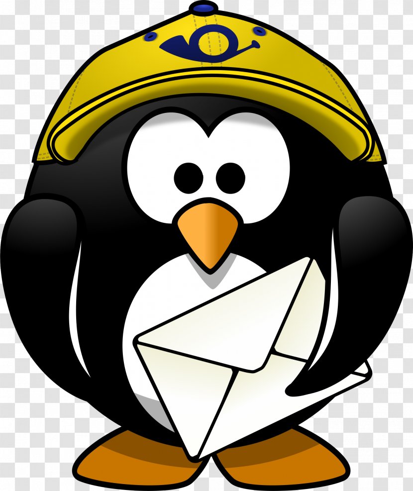 Penguin Bird Mail Carrier Clip Art - Zazzle - Penguins Transparent PNG