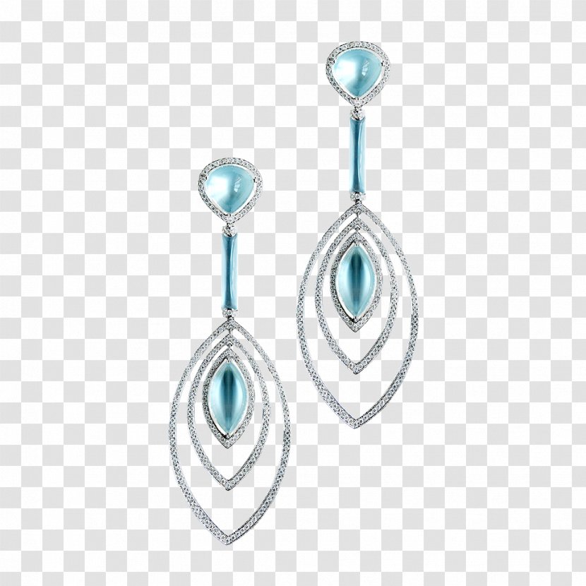 Turquoise Earring Body Jewellery Silver - Fashion Accessory Transparent PNG