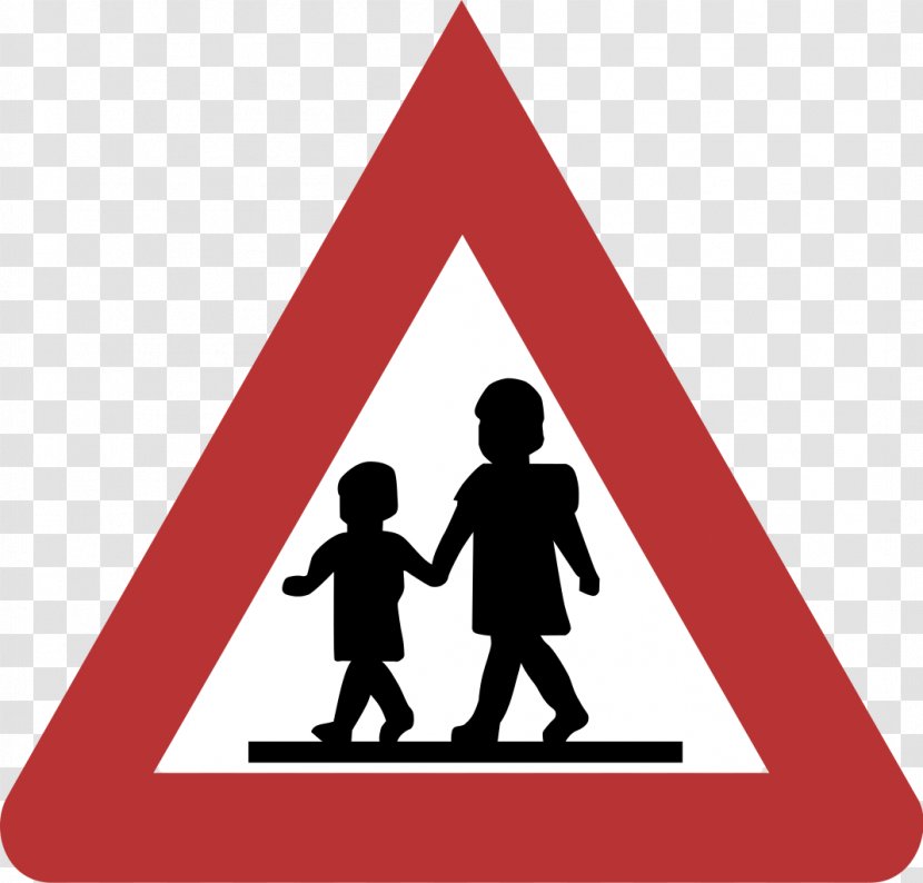 Road Signs In Singapore Traffic Sign Pedestrian Crossing - Logo - Caution Transparent PNG