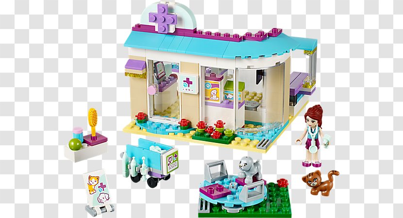 LEGO 41085 Friends Vet Clinic 3188 Heartlake 41093 Hair Salon 41086 Ambulance - Playset - En Us Lego Animals Transparent PNG