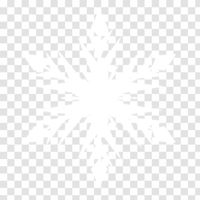 Black And White Point Angle Pattern - Symmetry - Snowflake Image Transparent PNG