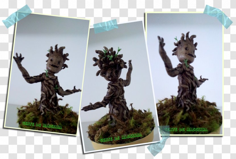 Baby Groot Sculpture Plasticine Bonsai - Guardians Of The Galaxy Transparent PNG