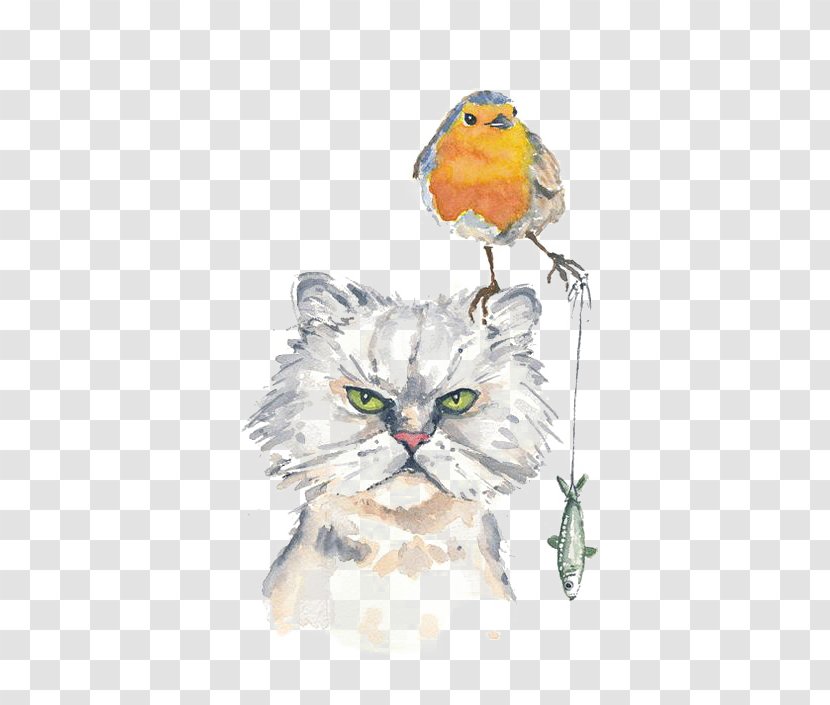 Cat Kitten Hello Kitty Watercolor Painting Drawing - Printmaking Transparent PNG