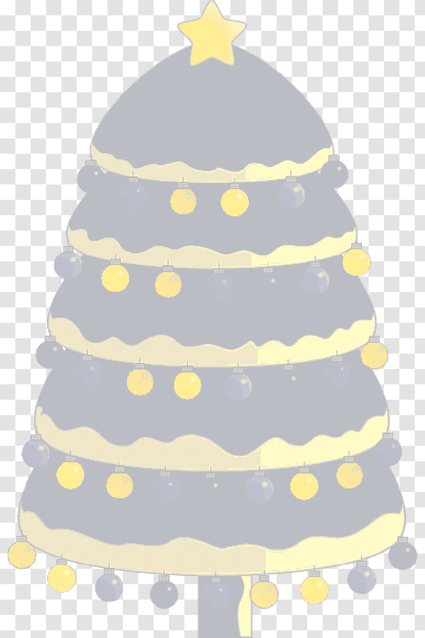 Christmas And New Year Background - Yellow - Conifer Decoration Transparent PNG