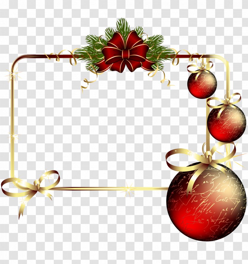 Christmas Ornament Picture Frames Photography Raster Graphics Clip Art - New Year - Marcos Dorados Transparent PNG