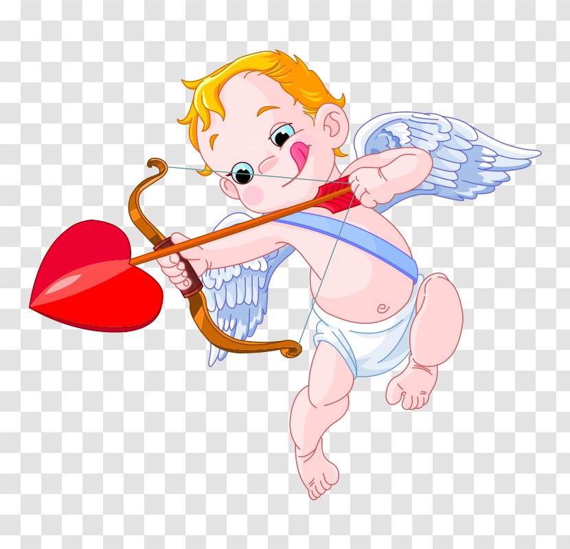 Cupid Valentines Day Clip Art - Watercolor - Cupid,God Of Love Transparent PNG