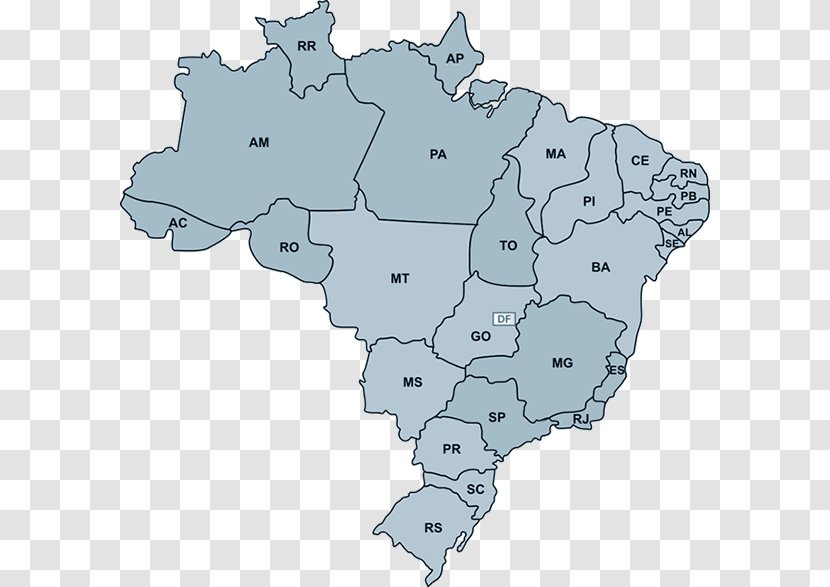 Regions Of Brazil Map Scale Flag Federative Unit Transparent PNG