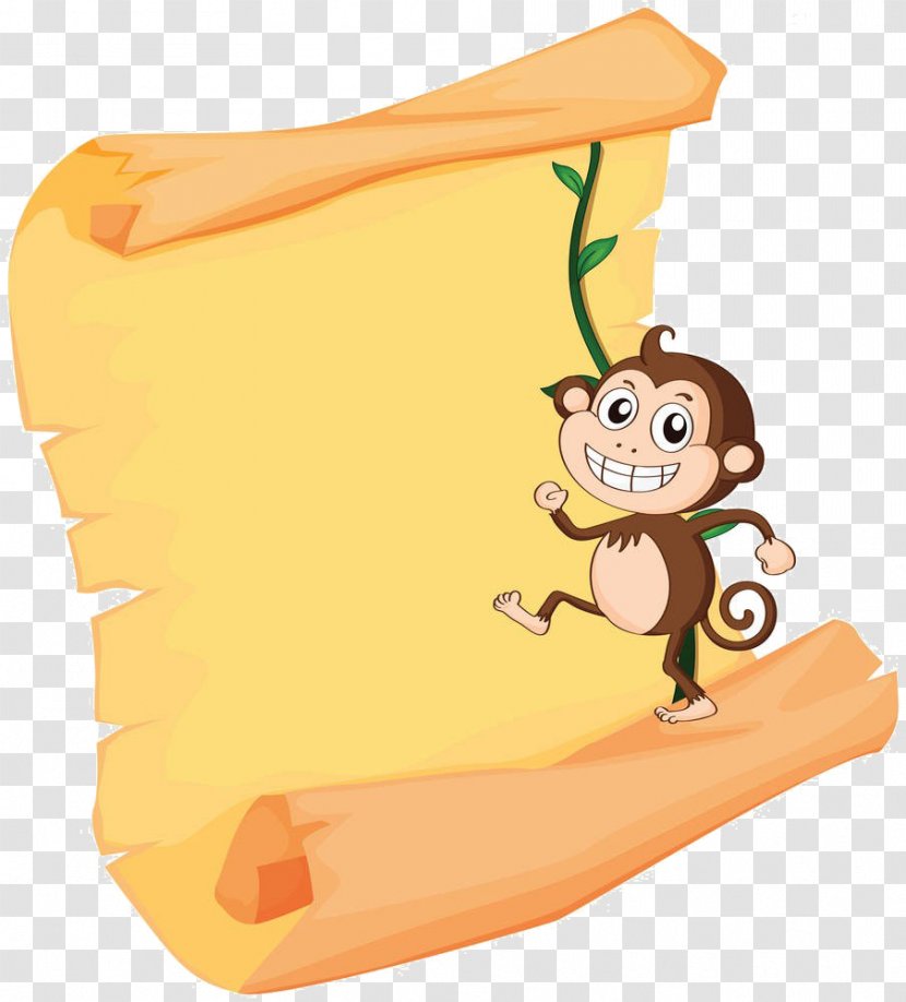 Royalty-free Monkey Clip Art - Orange - Cartoon Transparent PNG