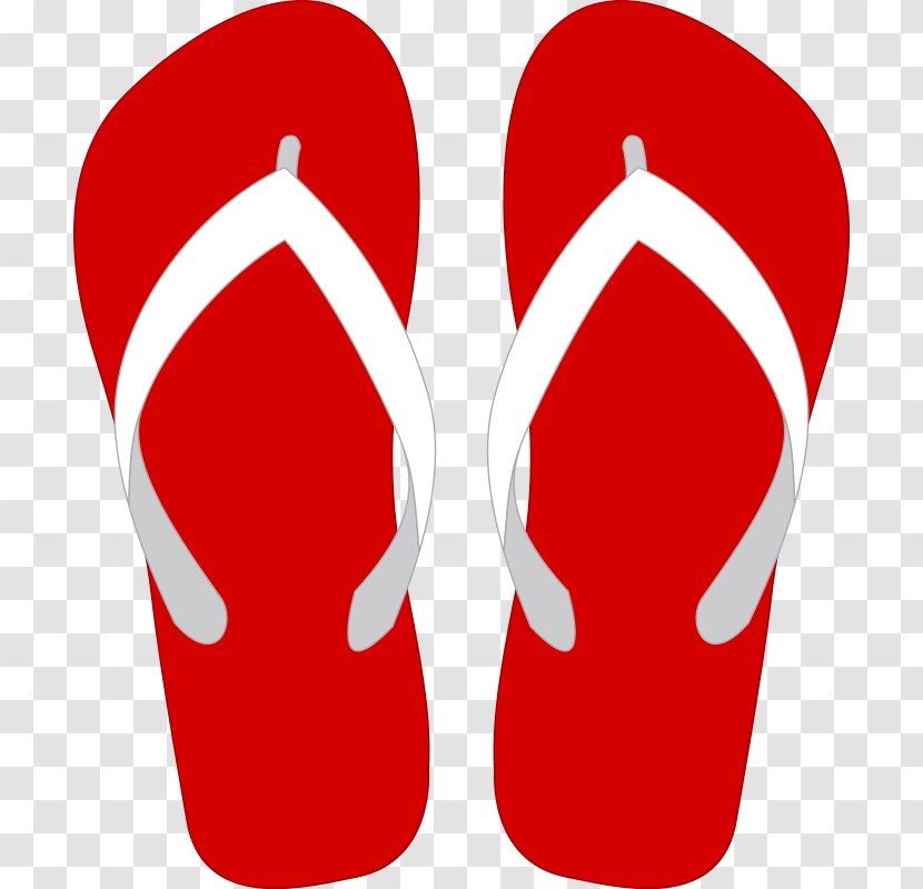 Flip-flops Sandal Clip Art - Carmine - Sandals Cliparts Transparent PNG
