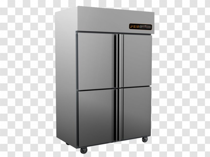 Refrigerator Home Appliance Door Gratis - Silver Four Transparent PNG