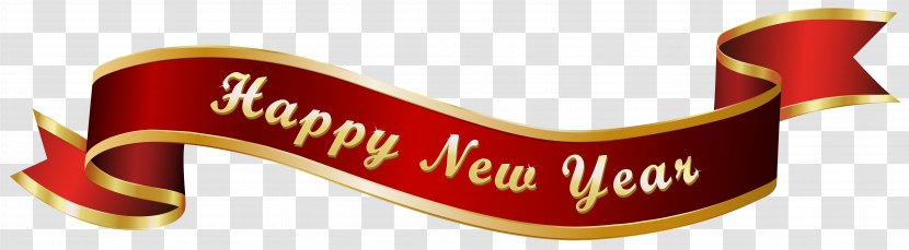 New Year's Day Banner Party Eve - Year - Happy Red Transparent PNG Clip Art Image Transparent PNG