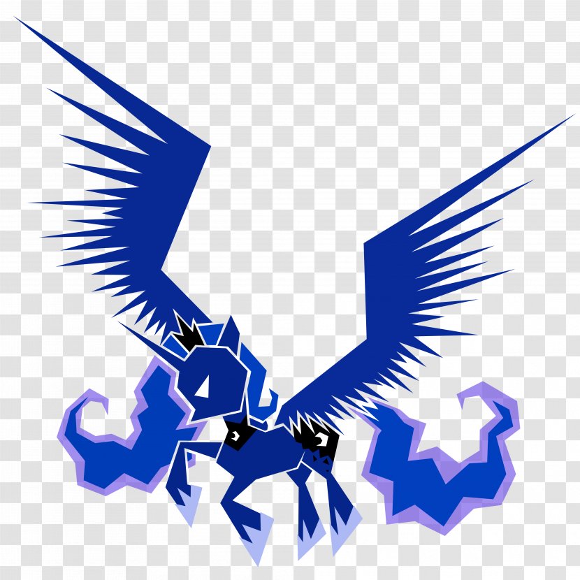 Princess Luna Pony Celestia Graphic Design Logo - Blue - Lauklines Kystferie Transparent PNG