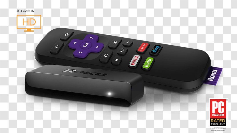 Roku Express Digital Media Player Streaming Cord-cutting - Sling Tv - Cable Television Transparent PNG