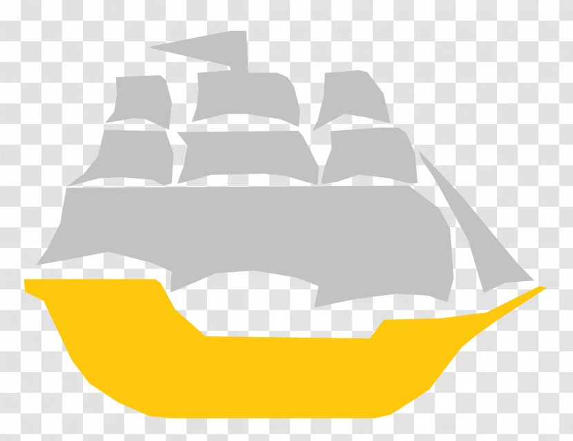 Pirate Ship Piracy Public Domain Clip Art - Yellow Transparent PNG