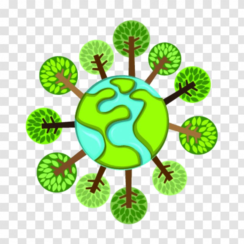 Earth Cartoon Logo - Area - Green Transparent PNG