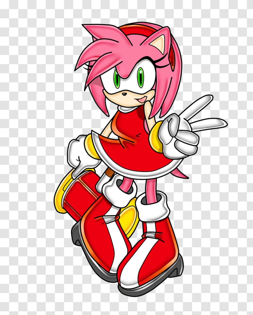 Amy Rose Sonic Generations Coloring Book Drawing - Art Transparent PNG