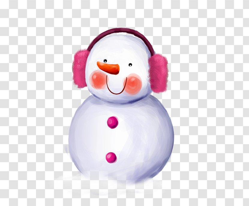 Cute Snowman High-definition Television Display Resolution Wallpaper - Smiling Cartoon Transparent PNG