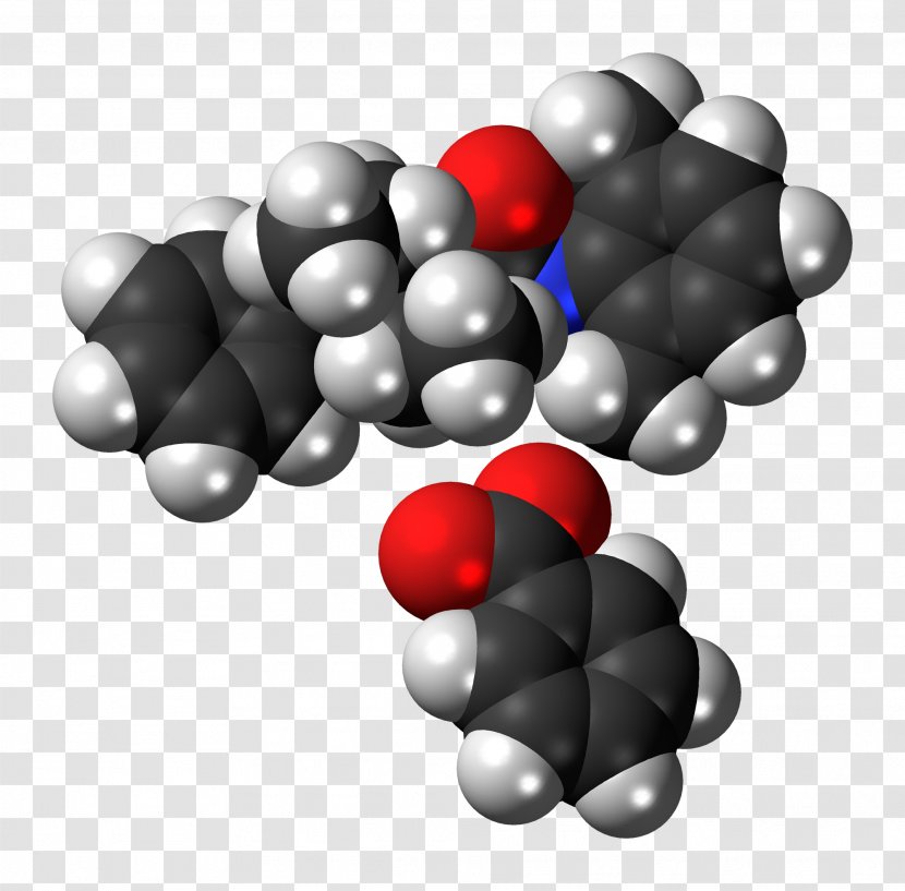 Space-filling Model Oxetorone Molecule Sphere Drug - United States Adopted Name - Denatonium Transparent PNG