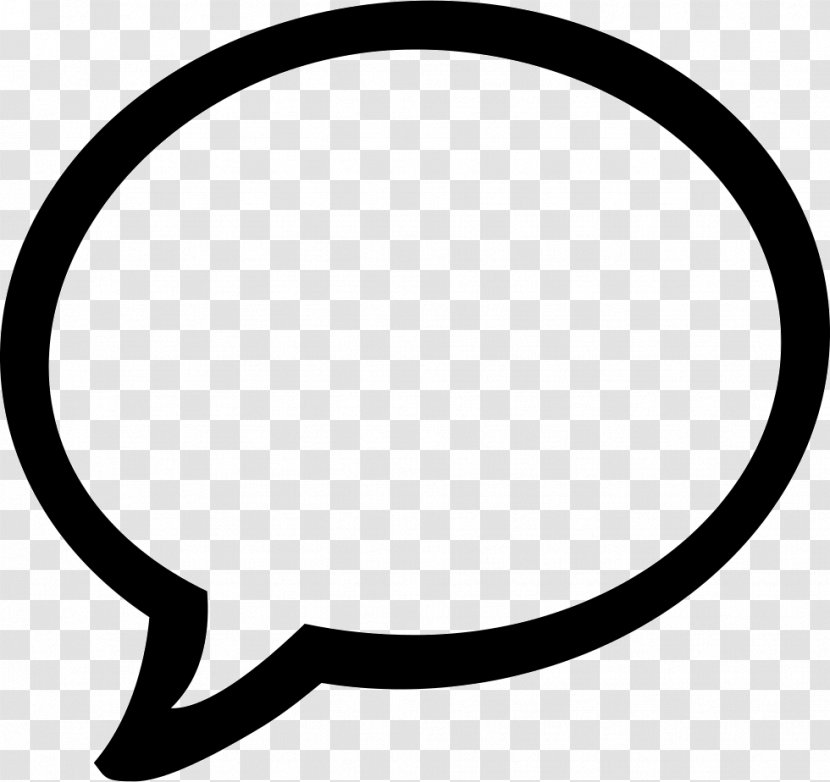 Online Chat Speech Balloon - Message - O Oval Transparent PNG