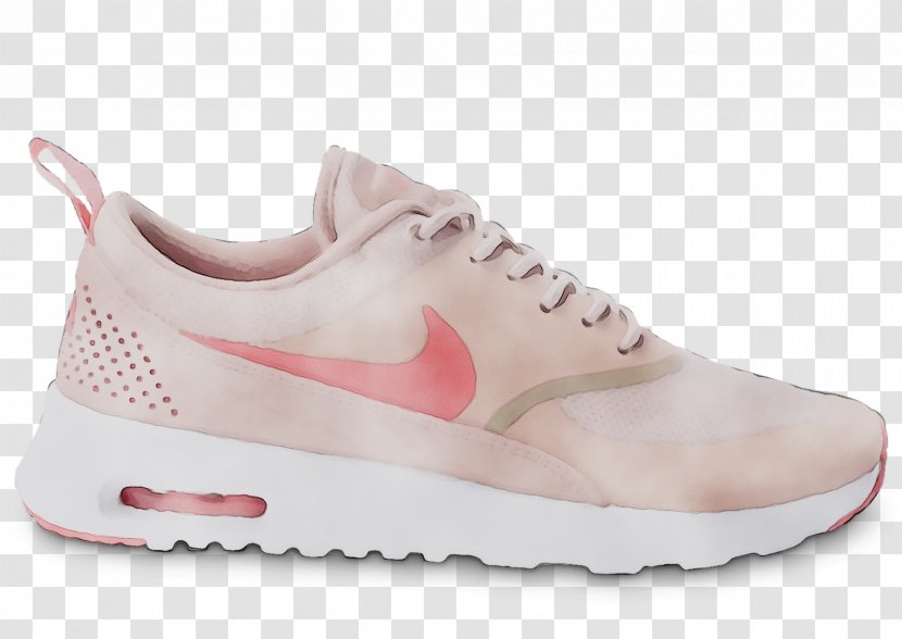 Sneakers Nike Sports Shoes White - Walking Shoe - Peach Transparent PNG