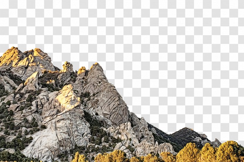 Mountainous Landforms Mountain Rock Range Ridge - Geological Phenomenon - Hill Transparent PNG