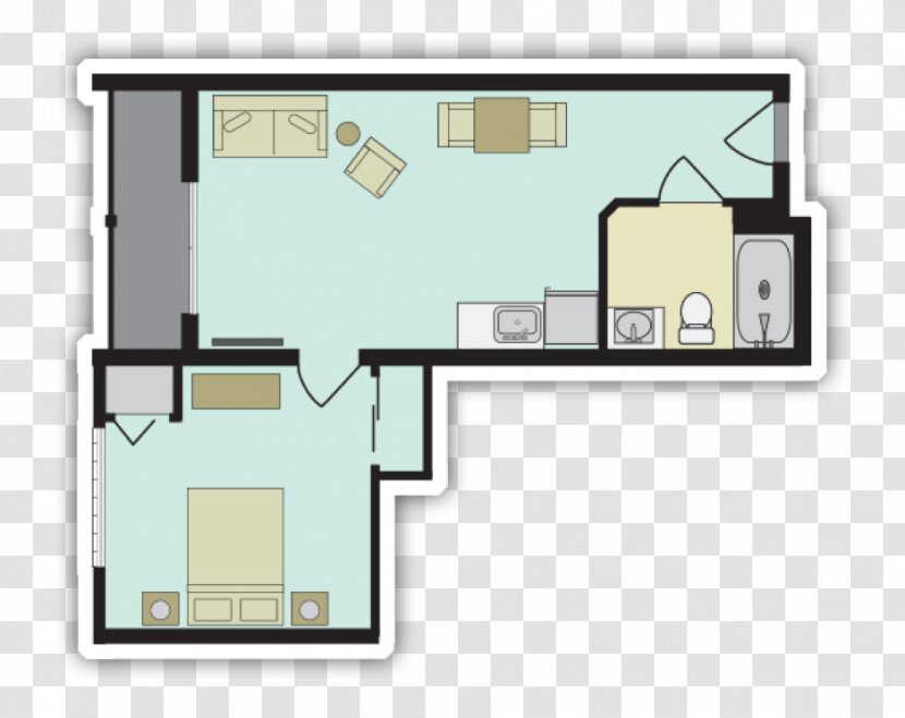 Floor Plan The Ashford On Broad House - Kitchenette Transparent PNG